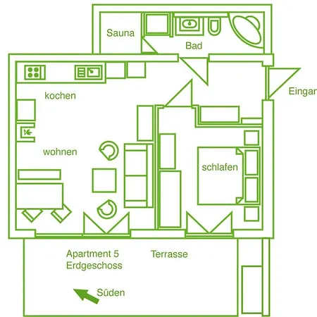 Beim Windmueller App 2,3,4,5 Lägenhet